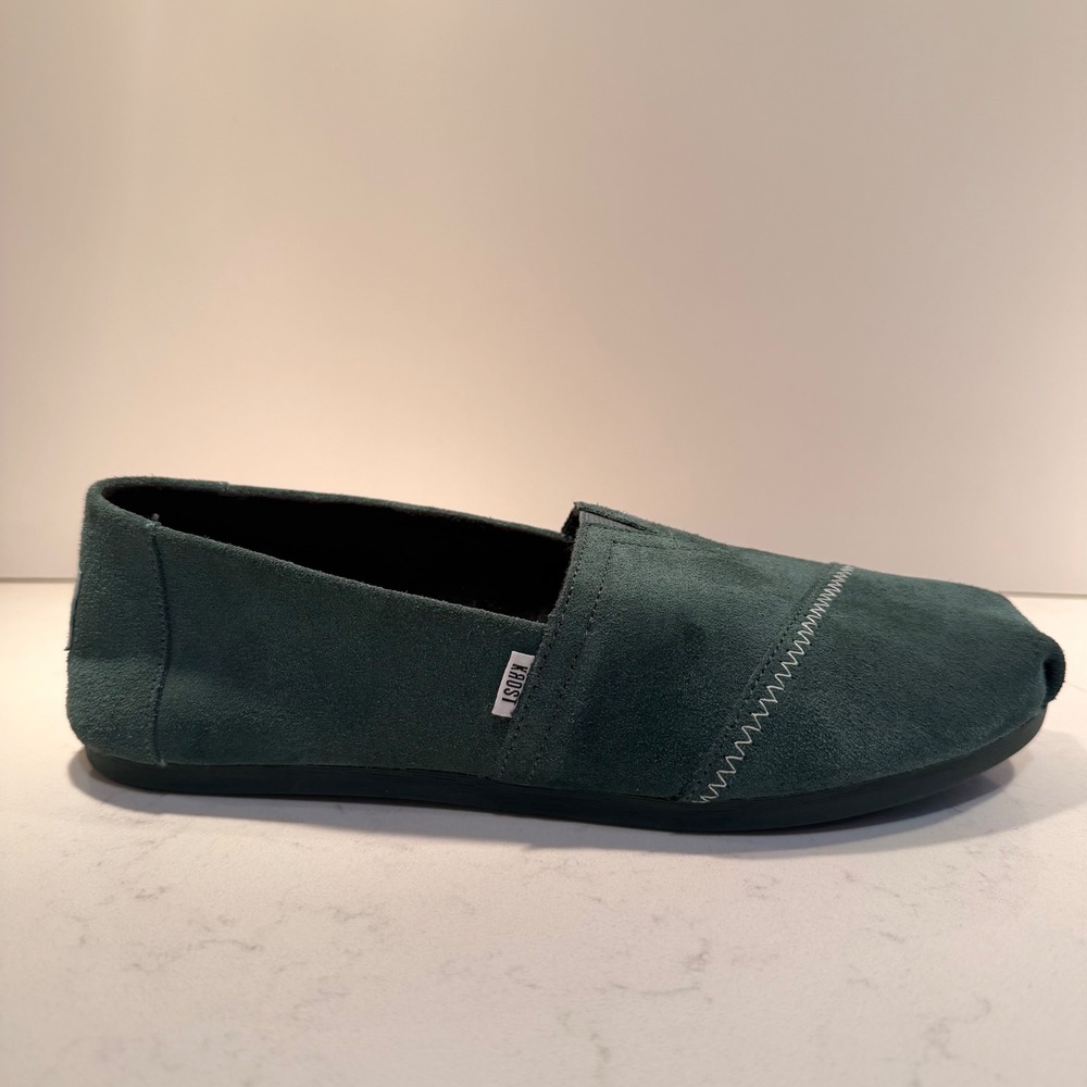 TOMS x Krost‎ NEW Womens Alpargata Gamma Premium Suede Slip On Minimalist W8.5